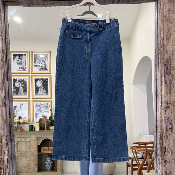point sur Denim - Stylish Denim Wide Leg Jeans